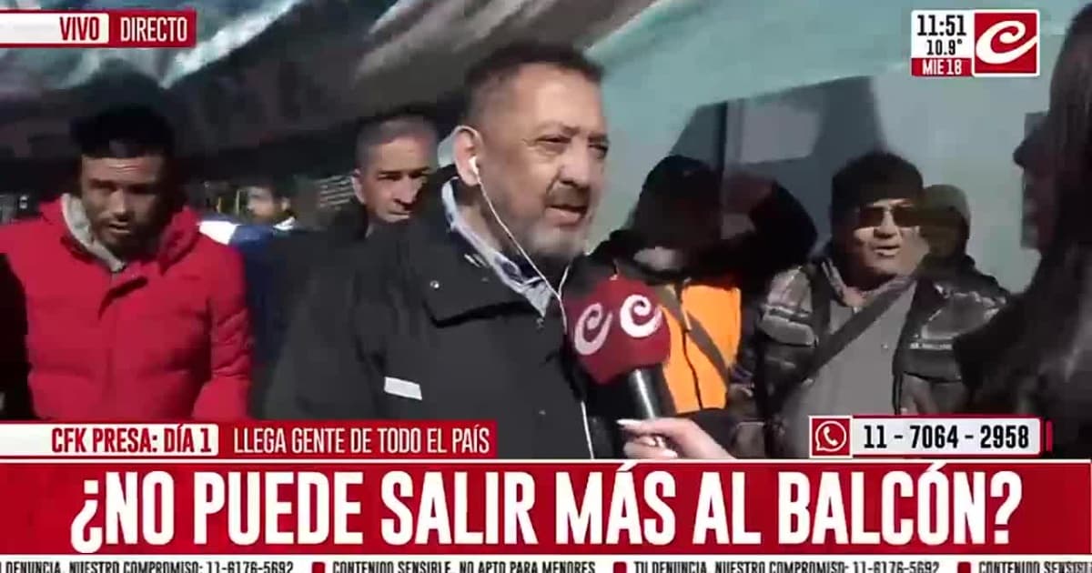 Luis D'Elía ataca a Macri y Magnetto en protesta por prisión domiciliaria de Cristina Kirchner